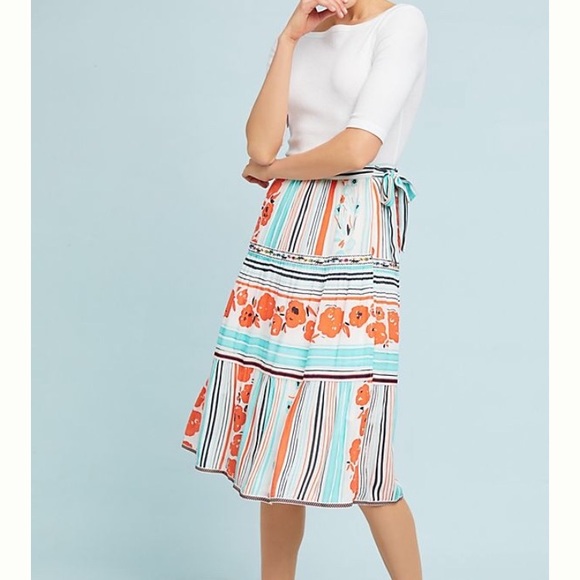 NEW!  Anthropologie NWT Freda Wrap Skirt Small - Picture 1 of 1